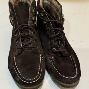 Brown Suede Ankle Boots